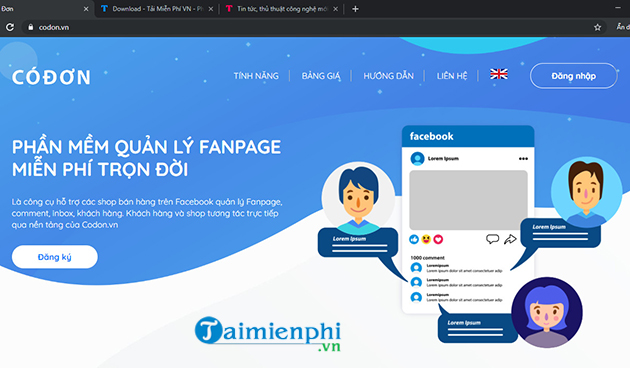 phan mem tu dong gui tin nhan like comment facebook
