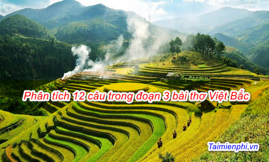 Phân tích 12 câu trong đoạn 3 bài thơ Việt Bắc