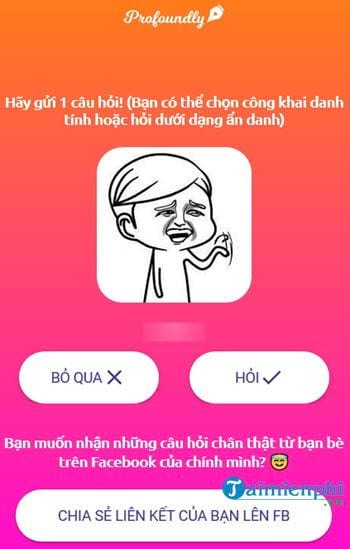 Profoundly Facebook là gì? Hỏi ẩn danh Facebook có an toàn?