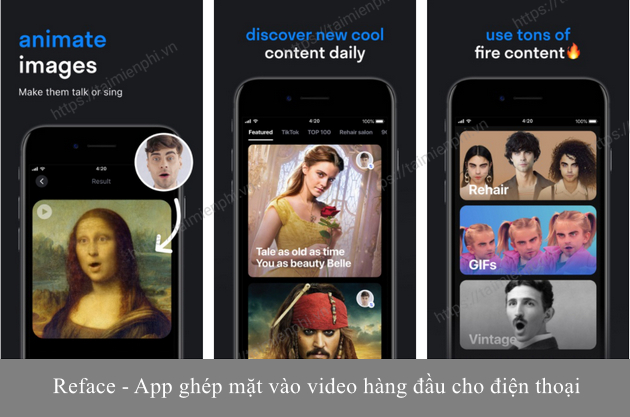 top app ghep mat vao video mien phi