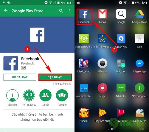 Cách tải Facebook cho Mobiistar Prime X1