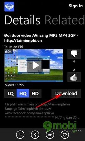 download video youtube cho lumia