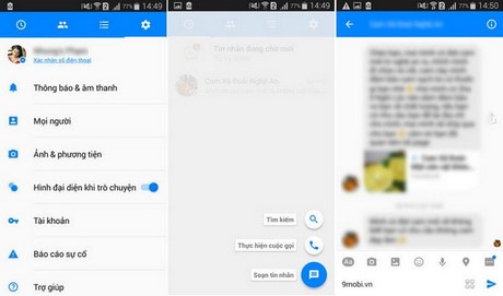 tai facebook messenger android 