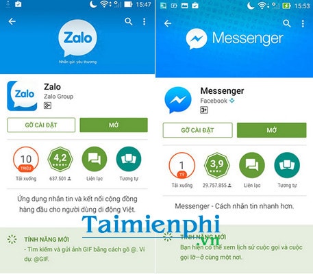 So sánh Zalo và Facebook Messenger, cuộc chiến không hồi kết