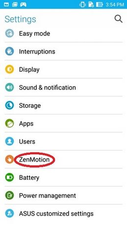 cach dung ZenMotion tren Zenfone 2