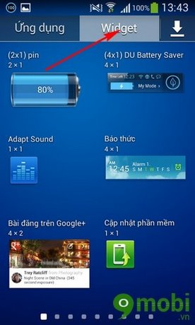 Cách sử dụng Widgets của DU Battery Saver cho Android