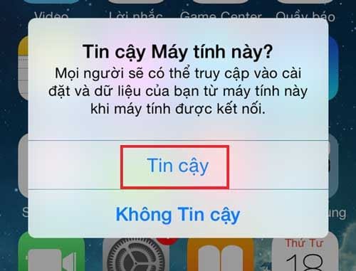 sua loi cam iphone vao may tinh khong hien anh 2