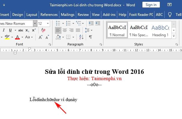 sua loi dinh chu trong word 2016 2