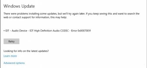 idt high definition audio codec windows 10