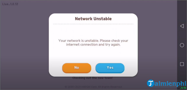sua loi Your network is unstable play together