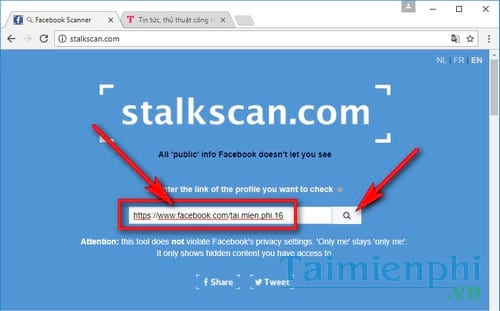 How to quickly view other people's facebook information 2