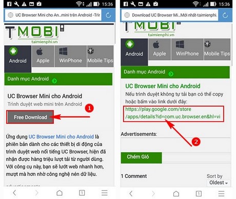 tai uc browser mini cho Android