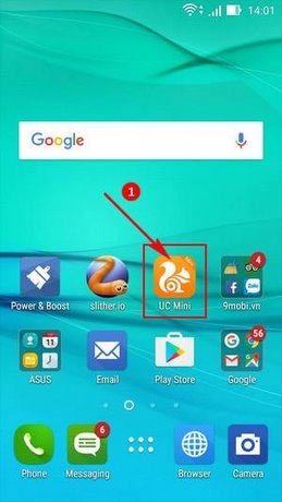 cach tang toc UC Browser Mini