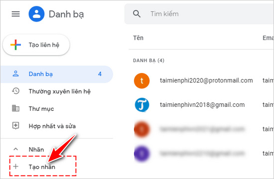 Tạo nhóm trong gmail, tạo group email trong gmail