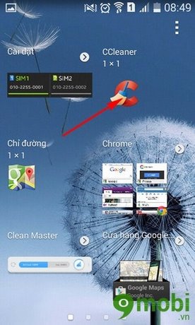 tạo widget cho Ccleaner tạo widget cho Ccleaner