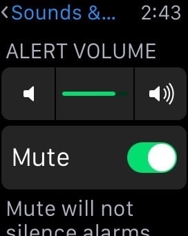 Tắt âm thanh thông báo trên Apple Watch