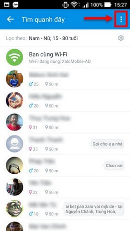 xoa vi tri zalo android