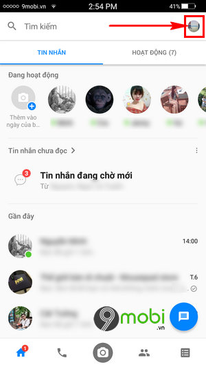 tat luu anh Facebook messenger