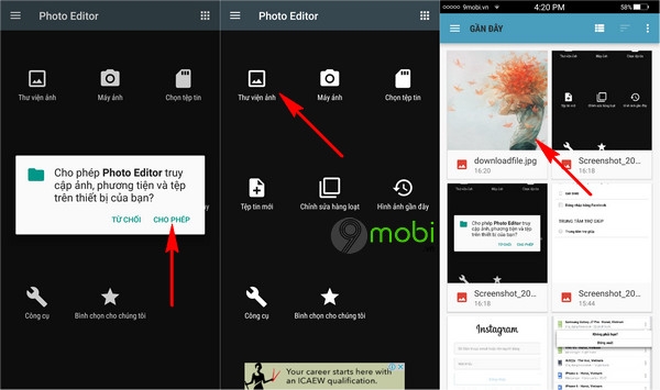 thay doi kich thuoc anh tren dien thoai bang photo editor 2
