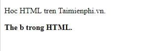 Thẻ định dạng văn bản trong HTML