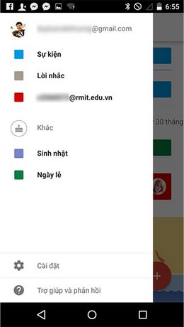 Hướng dẫn thêm sự kiện từ Gmail vào Lịch trên Android 5.0