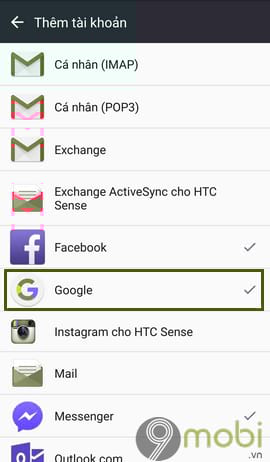 them va xoa tai khoan google tren dien thoai android
