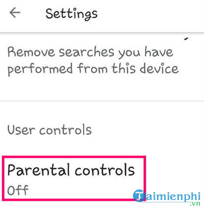 Thiết lập kiểm soát phụ huynh trên thiết bị Android