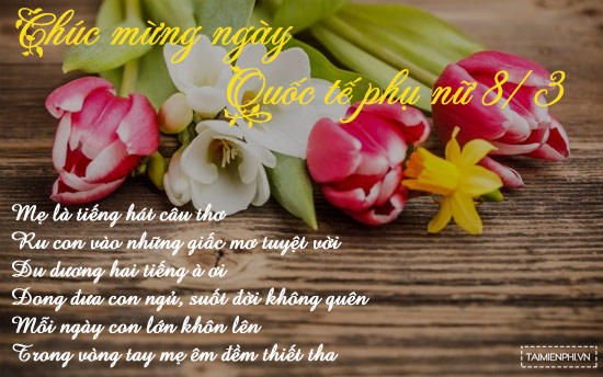 Thơ tặng mẹ ngày 8/3, những bài thơ 8 tháng 3 tặng mẹ hay, ý nghĩa nhất