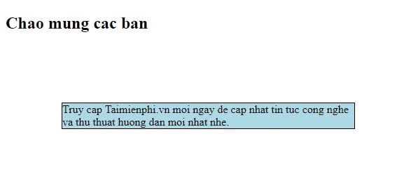 thuoc tinh margin trong css 2