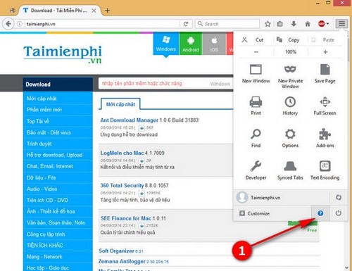 tim thu muc profile tren firefox