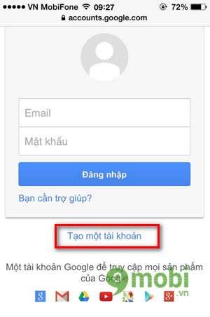 tao gmail ios tren iphone 6 plus, 6, ip 5s, 5, 4s, 4