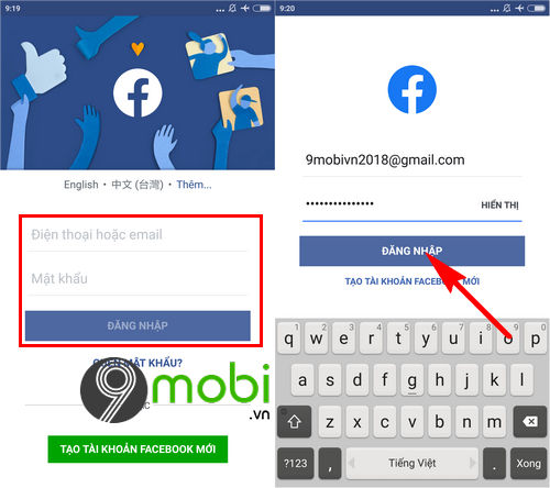tong hop cac cach dang nhap facebook tren dien thoai 2