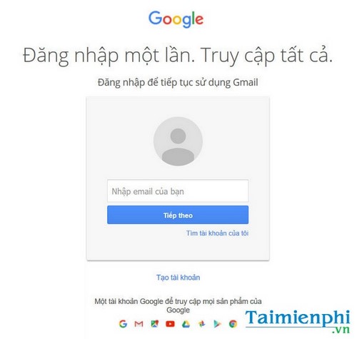 dang nhap gmail