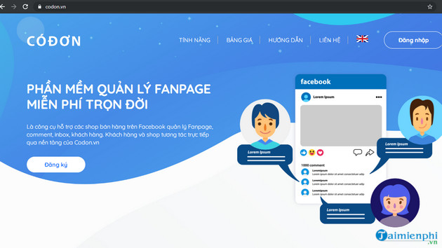 Phan mem kinh doanh ban hang tren Facebook Codon