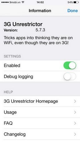 tweak 3g unrestrictor 5