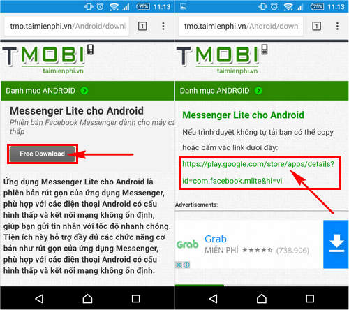 cach tai cai facebook messenger lite tren android 2