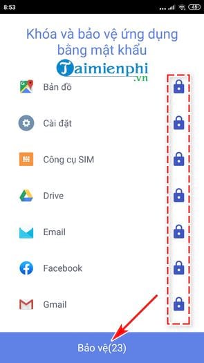 cach dat mat khau cho ung dung tren dien thoai 2