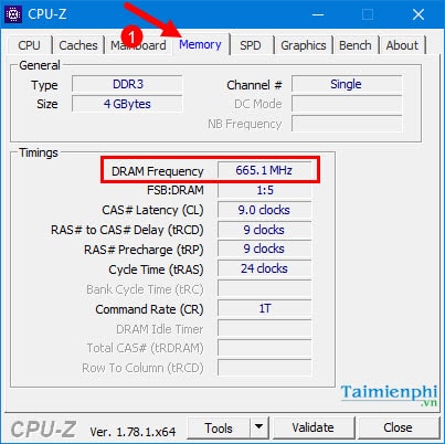 Cách xem BUS của RAM, MAIN, CPU máy tính, laptop bằng CPU-Z