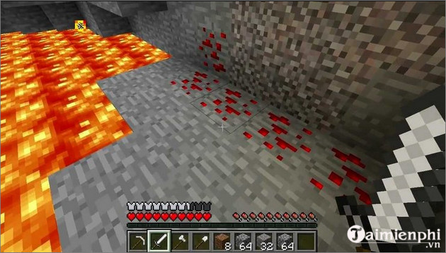 cach tim Redstone trong Minecraft 1.19