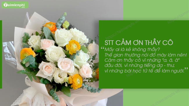 thiệp cảm ơn thầy cô