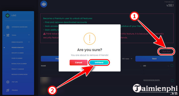 Cách xóa bạn bè trên Facebook hàng loạt nhanh nhất 14 huy ket ban hang loat tren facebook bang dien thoai
