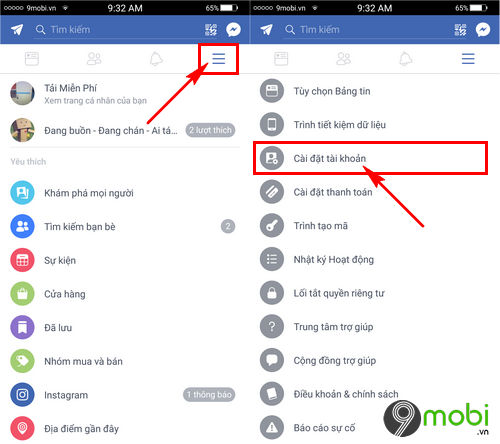 xoa tai khoan Facebook tren Android
