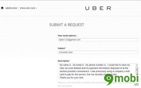 Hướng dẫn xóa toài khoản Uber đơn giản nhất