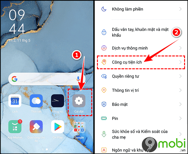 cach kich hoat cu chi tren oppo reno3 pro