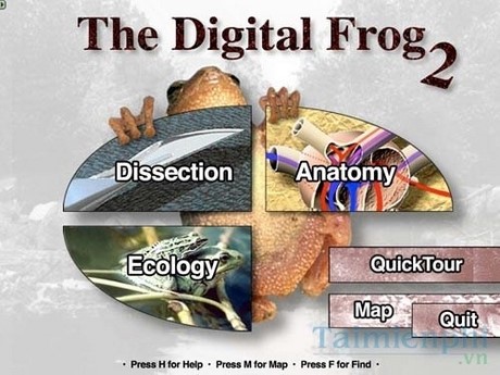 Học giải phẫu động vật với The Digital Frog
