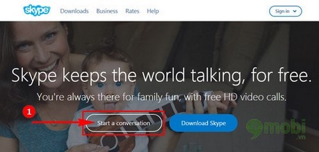 Sử dụng Skype không cần đăng ký tài khoản trên trình duyệt web CocCoc,