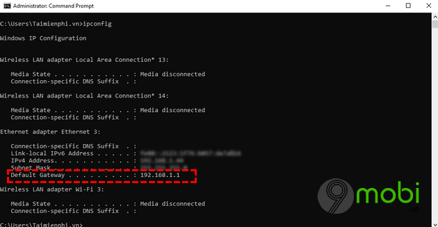 dia chi dang nhap modem mang fpt viettel vnpt