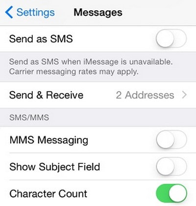 Khắc phục lỗi iMessage không gửi được tin nhắn, fix lỗi iMessage trên iPhone, iPad