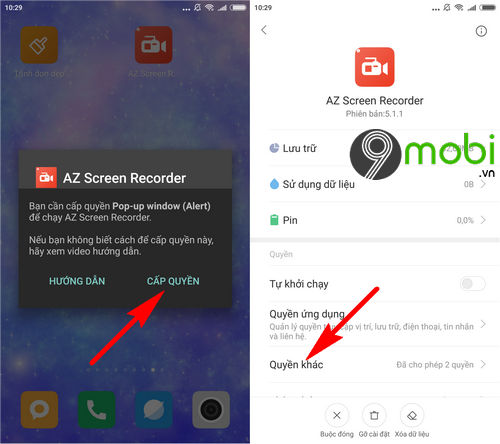 cach quay video man hinh android bang az screen recorder 2