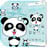 download Blue Love Panda Theme Cho Android 